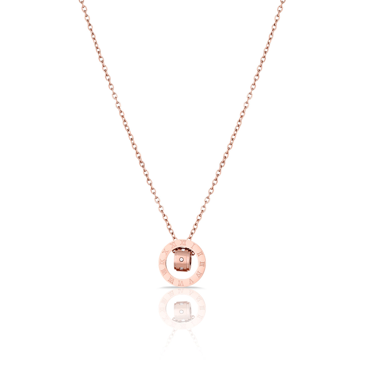 Daniel Klein Women Triple Rose Gold Necklace