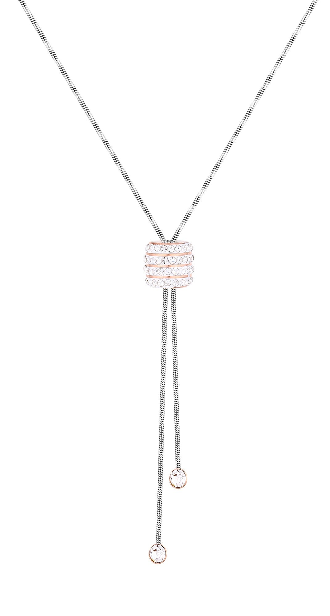 Daniel Klein Women Silver/Rose Gold Necklace