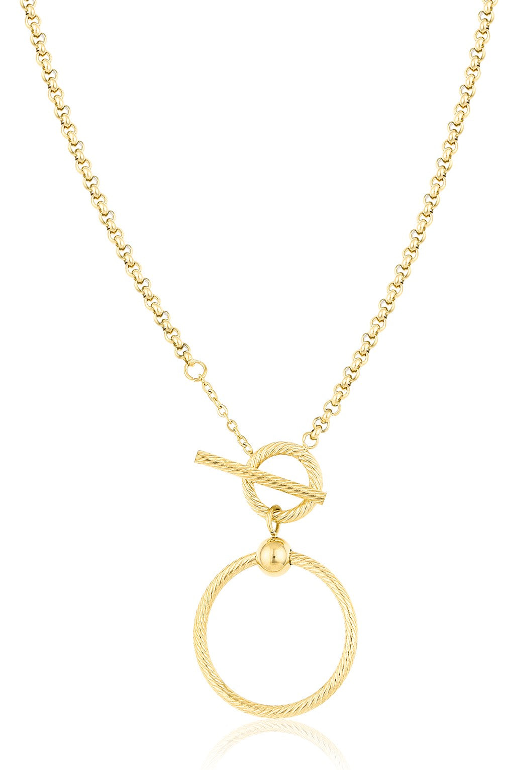 Daniel Klein Women Gold Hoop Necklace