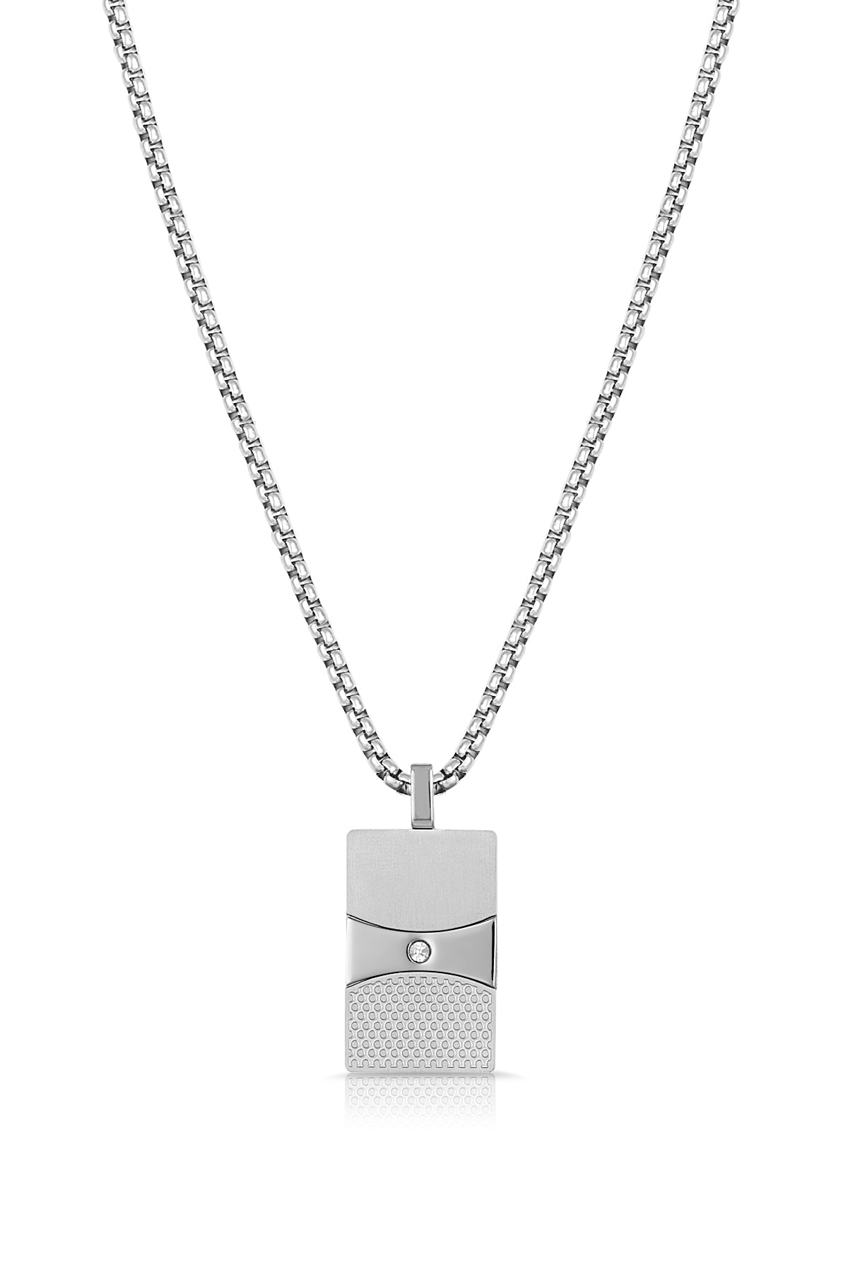 Daniel Klein Men Silver Pendant Necklace