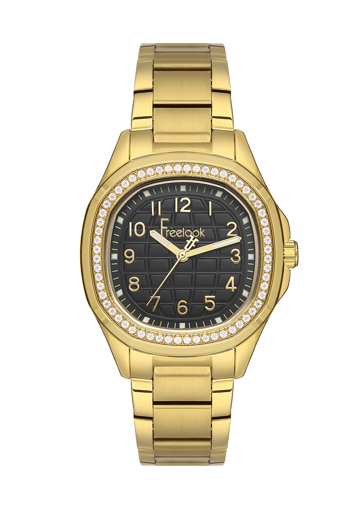 Freelook Charmant Women Black/Gold Watch