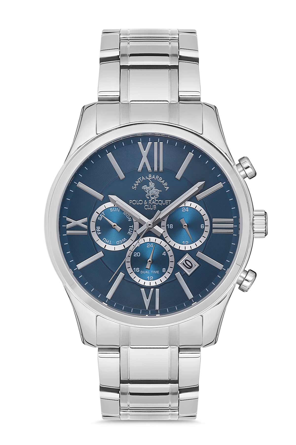Santa Barbara Polo Legend Men Blue/Silver Watch