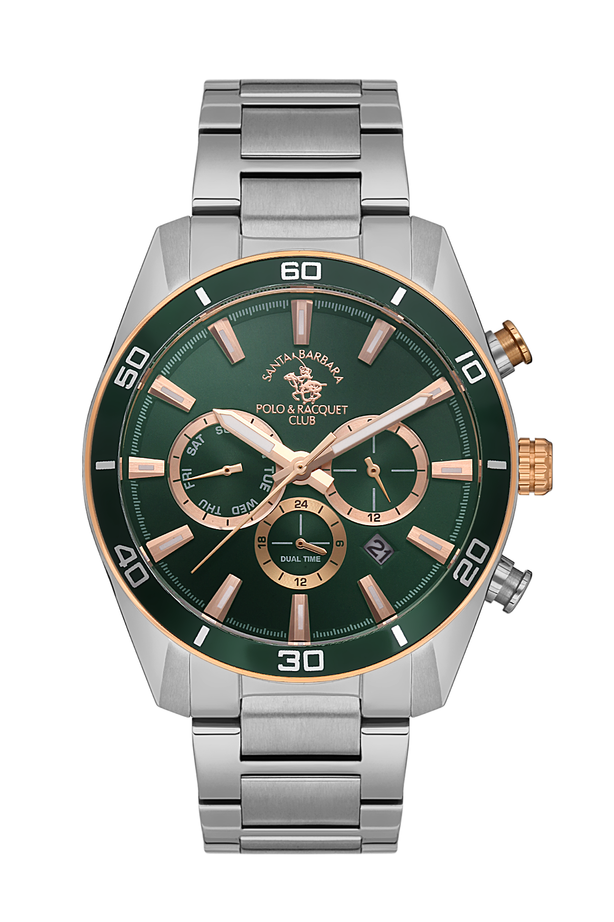 Santa Barbara Polo Legend Men Green/Silver Watch