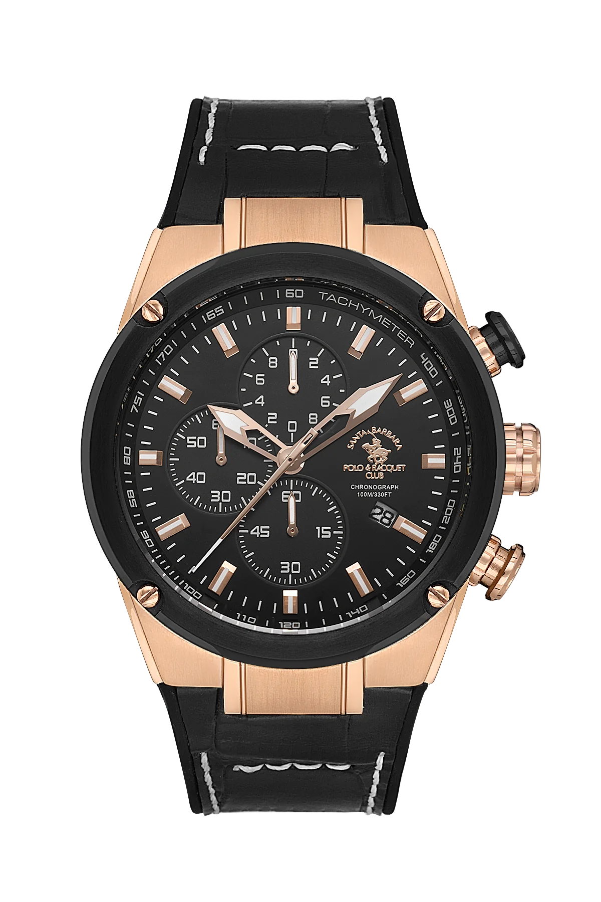 Santa Barbara Polo Legend Men Black Chronograph Watch