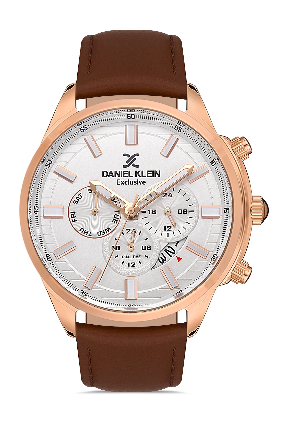 Daniel Klein Exclusive Men White/Rose Gold Watch