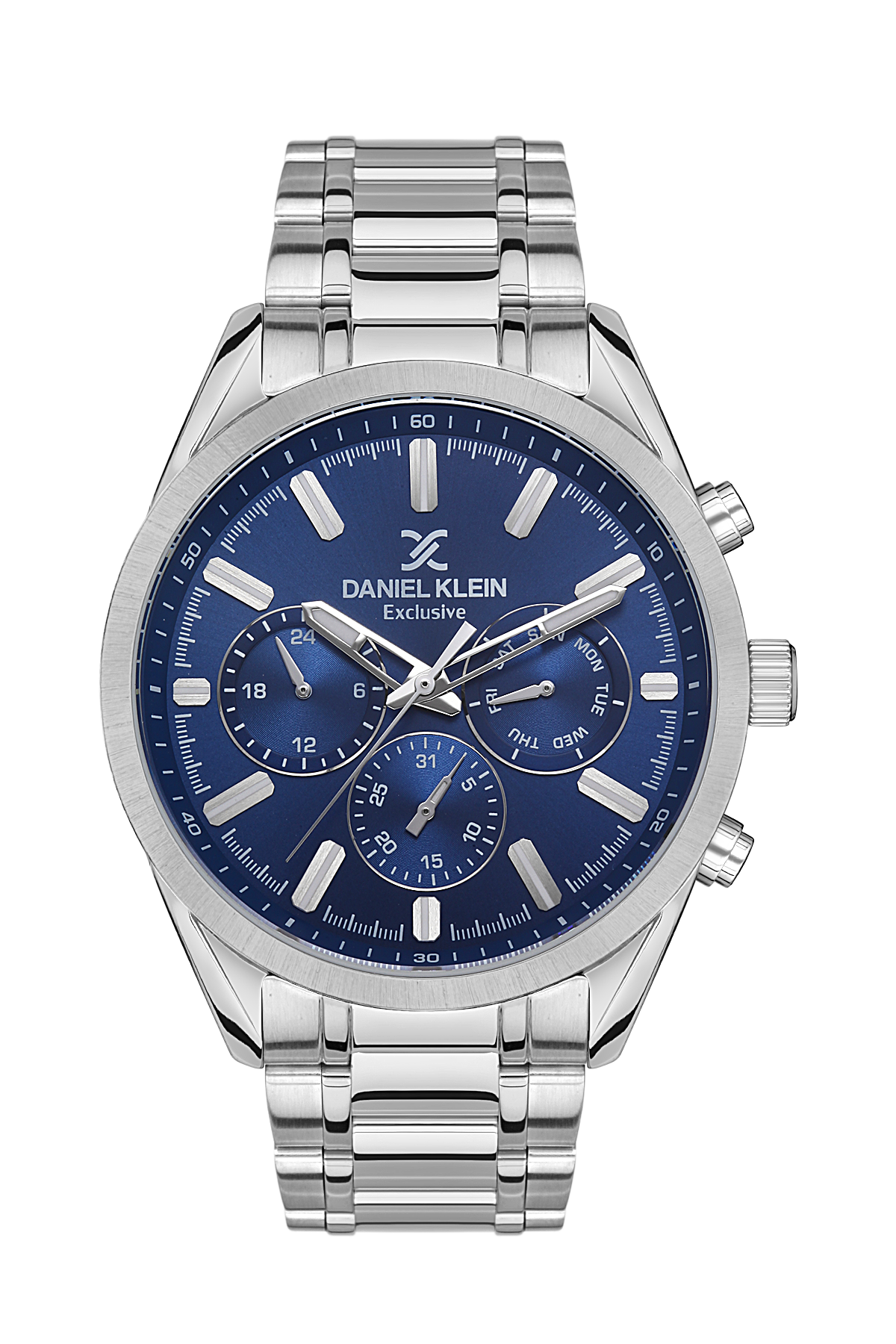 Daniel Klein Exclusive Men Blue Dial/Silver Watch