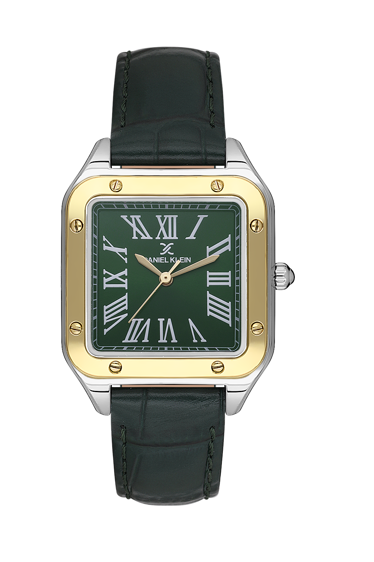Daniel Klein Premium Women Green Leather Watch