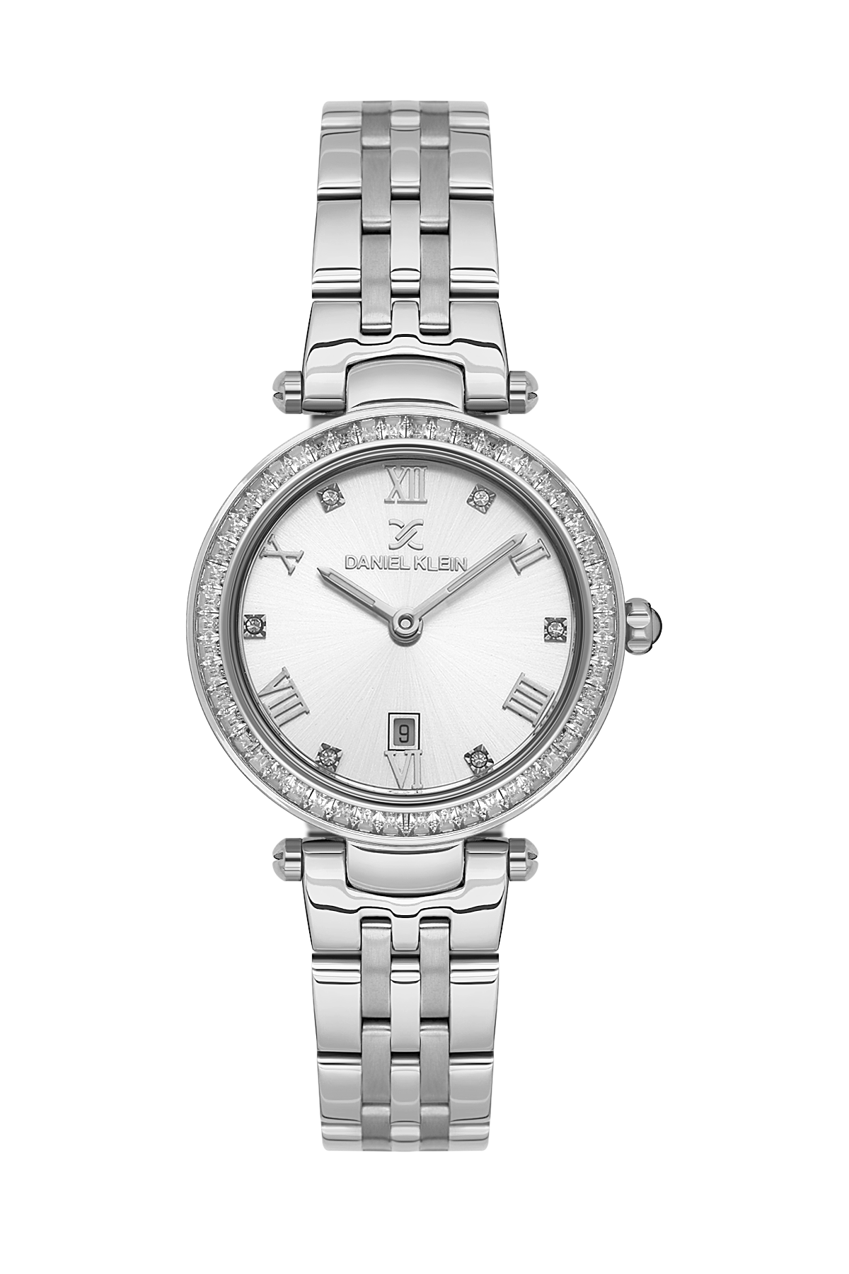 Daniel Klein Premium Women Silver Roman Watch