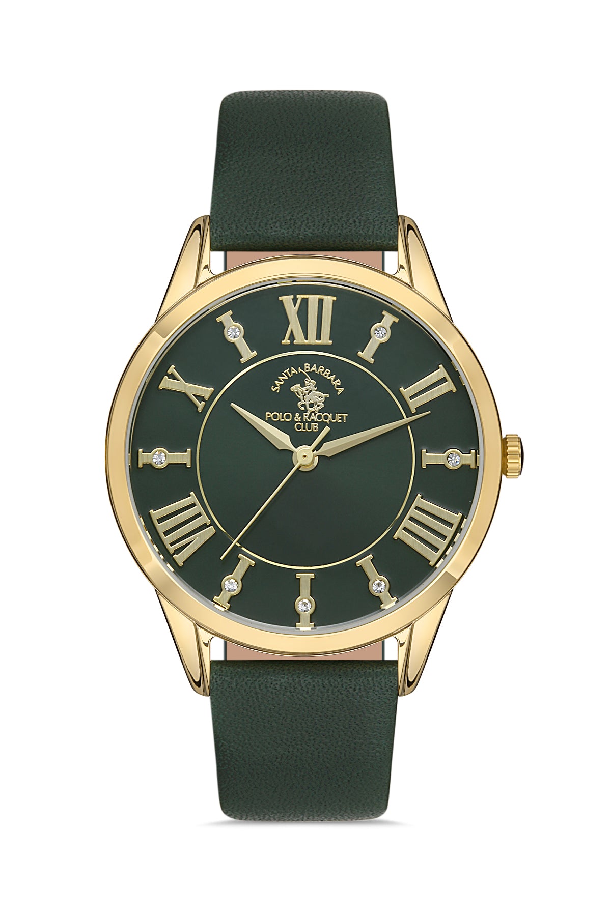 Santa Barbara Polo Unique Women Royal Green/Gold Watch