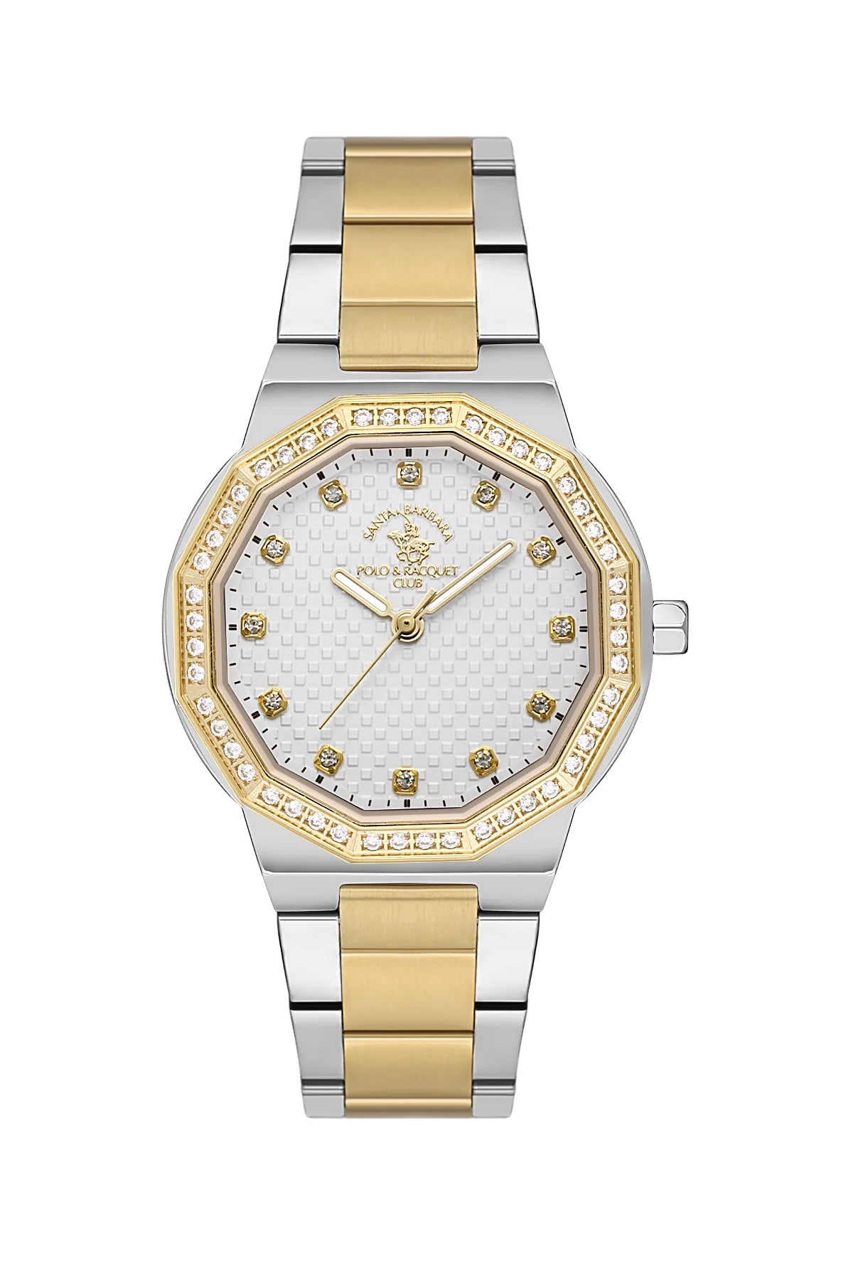 Santa Barbara Polo Unique Women Two Tone/White Dial Watch